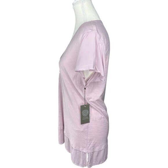 Vince Camuto Women's NWT Lilac Monet Lily Mystic Blooms Flutter Sleeve Top M/C38 - Picture 3 of 14